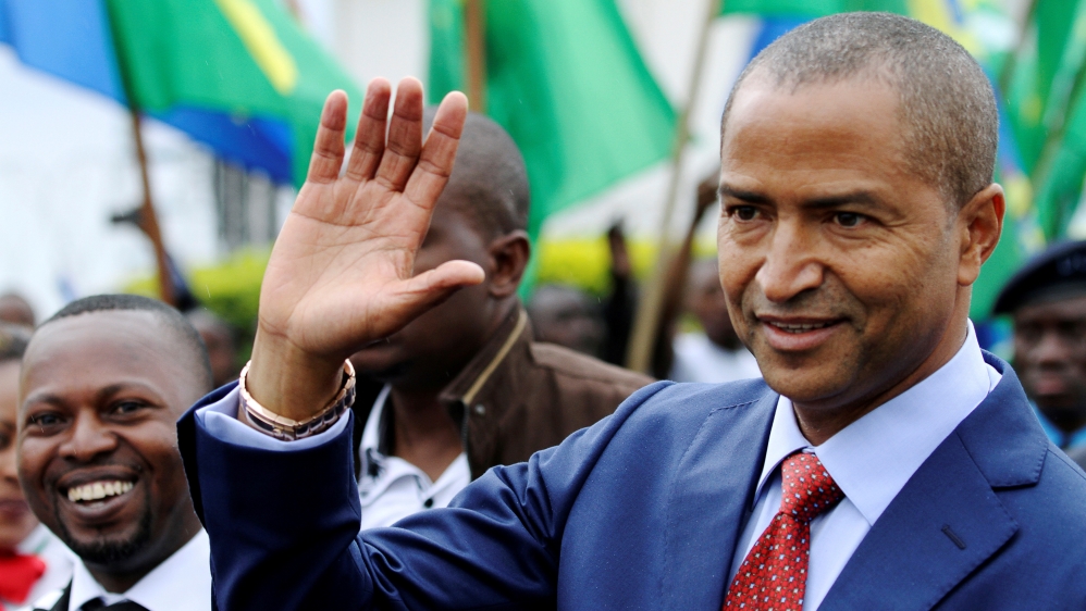 Katumbi, governor of Democratic Republic of Congo''s mineral-rich Katanga province, arrives for a two-day mineral conference in Goma