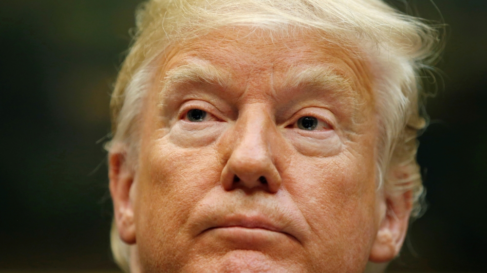 U.S. President Donald Trump makes announcement at the White House in Washington