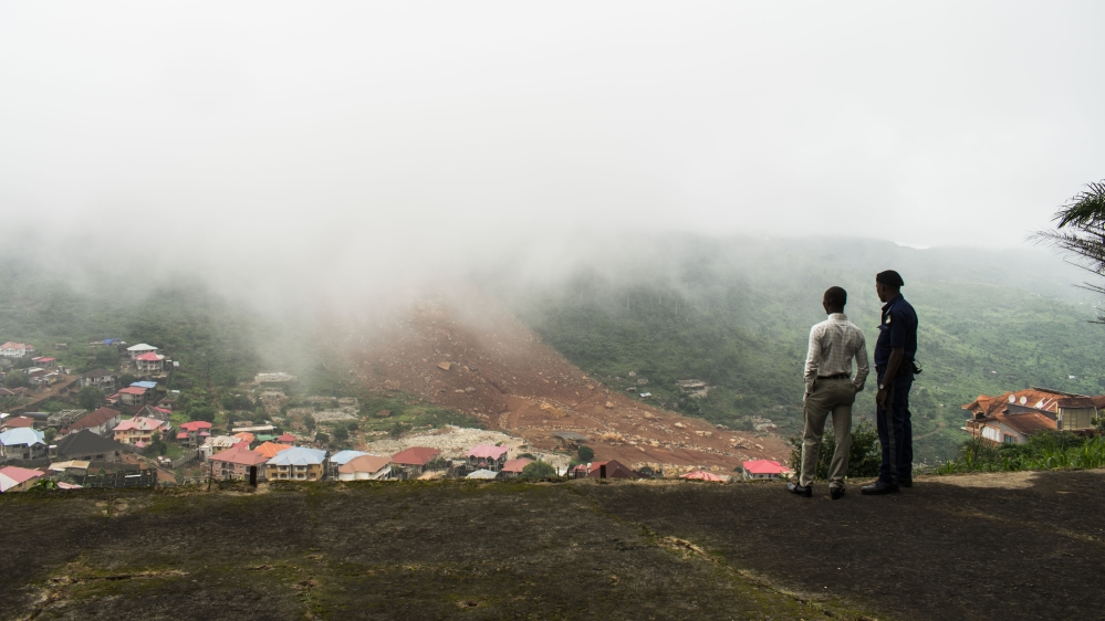 Last year's mudslide occurred in Regent, a mountain town located outside Freetown [Lilah Gaafar/Al Jazeera] 