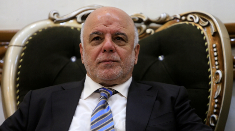 Iraqi Prime Minister Haider al-Abadi, who''s political bloc came third in a May parliamentary election, meets with cleric Moqtada al-Sadr, who''s bloc came first, in Najaf