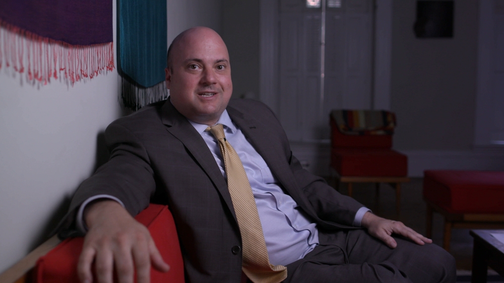 Josh Insley is a civil rights lawyer in Baltimore, who received a confidential Internal Affairs file from a whistle-blower [Al Jazeera]