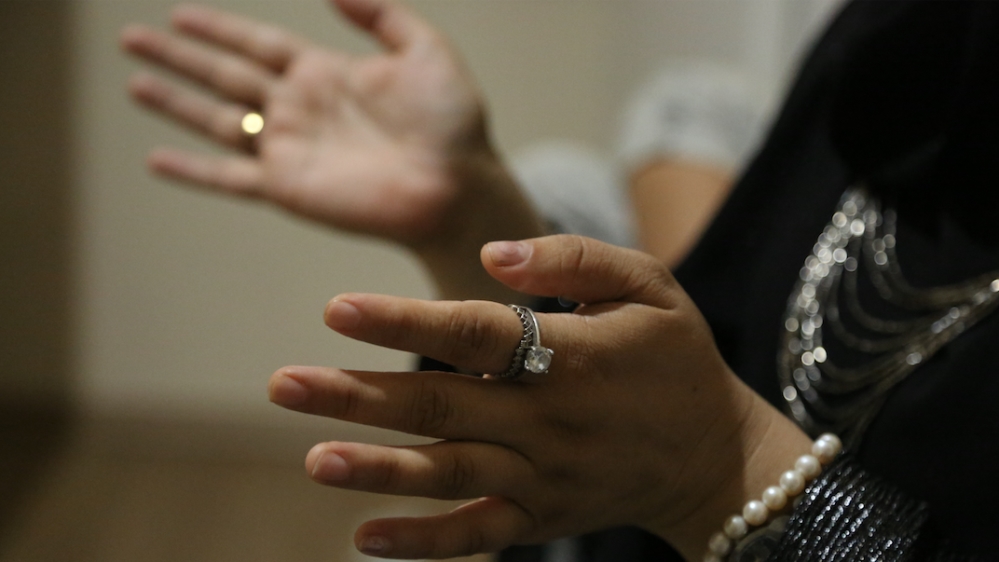 Belkez said authorities took her three-and-a-half-year-old daughter in 2017 [Ted Regencia/Al Jazeera]