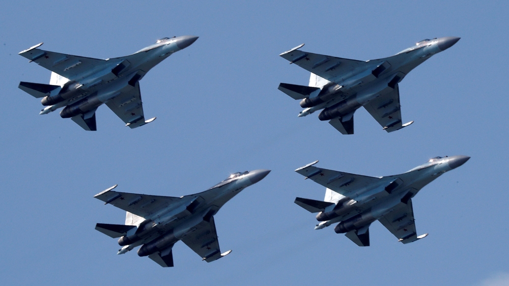 sukhoi su-35 jets