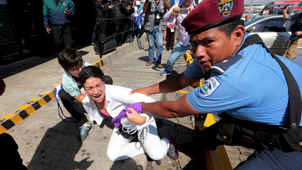 Many of those taking part in Saturday's demonstration were women [Oswaldo Rivas/Reuters]