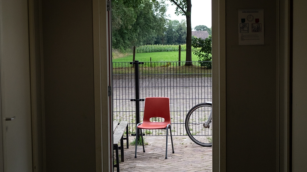 The view from the Gilze en Rijen reception centre [Je Seung Lee/Al Jazeera]