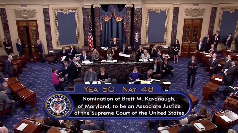 Senate votes Kavanaugh