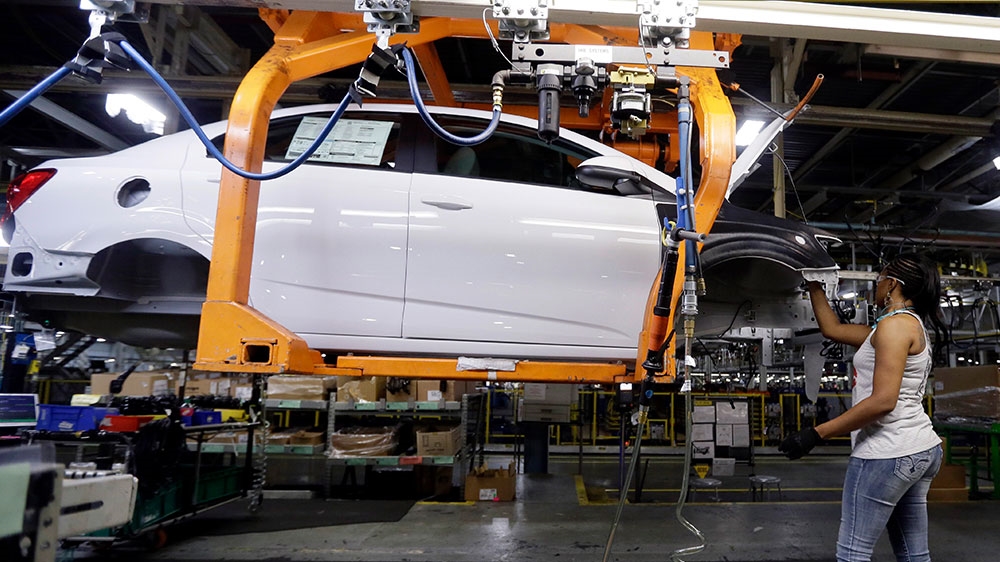 At the factories, 3,000 workers could lose jobs in Canada and another 3,600 in the US [File: Carlos Osorio/AP Photo]