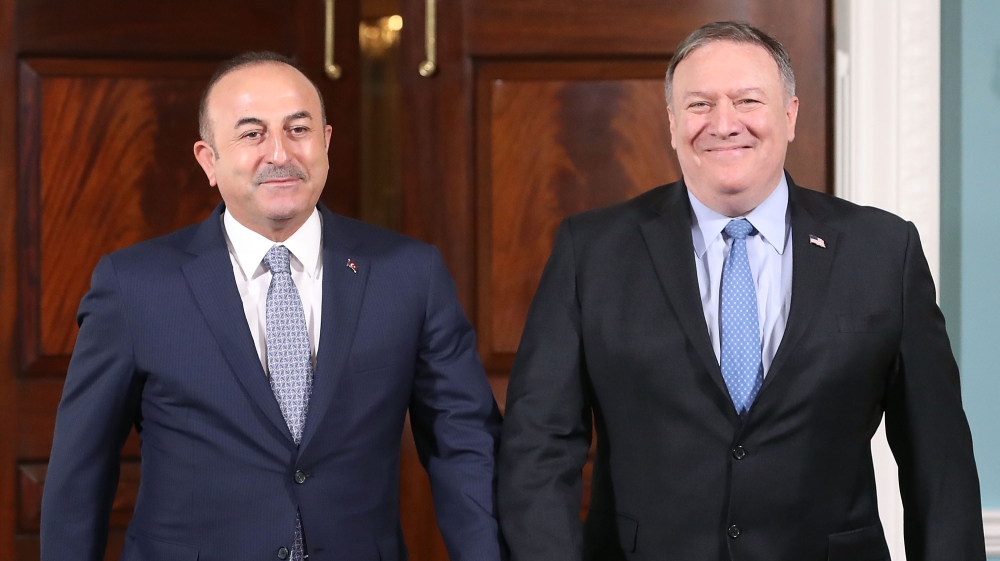 Secretary Mike Pompeo Meets with Turkish Foreign Minister At State Department