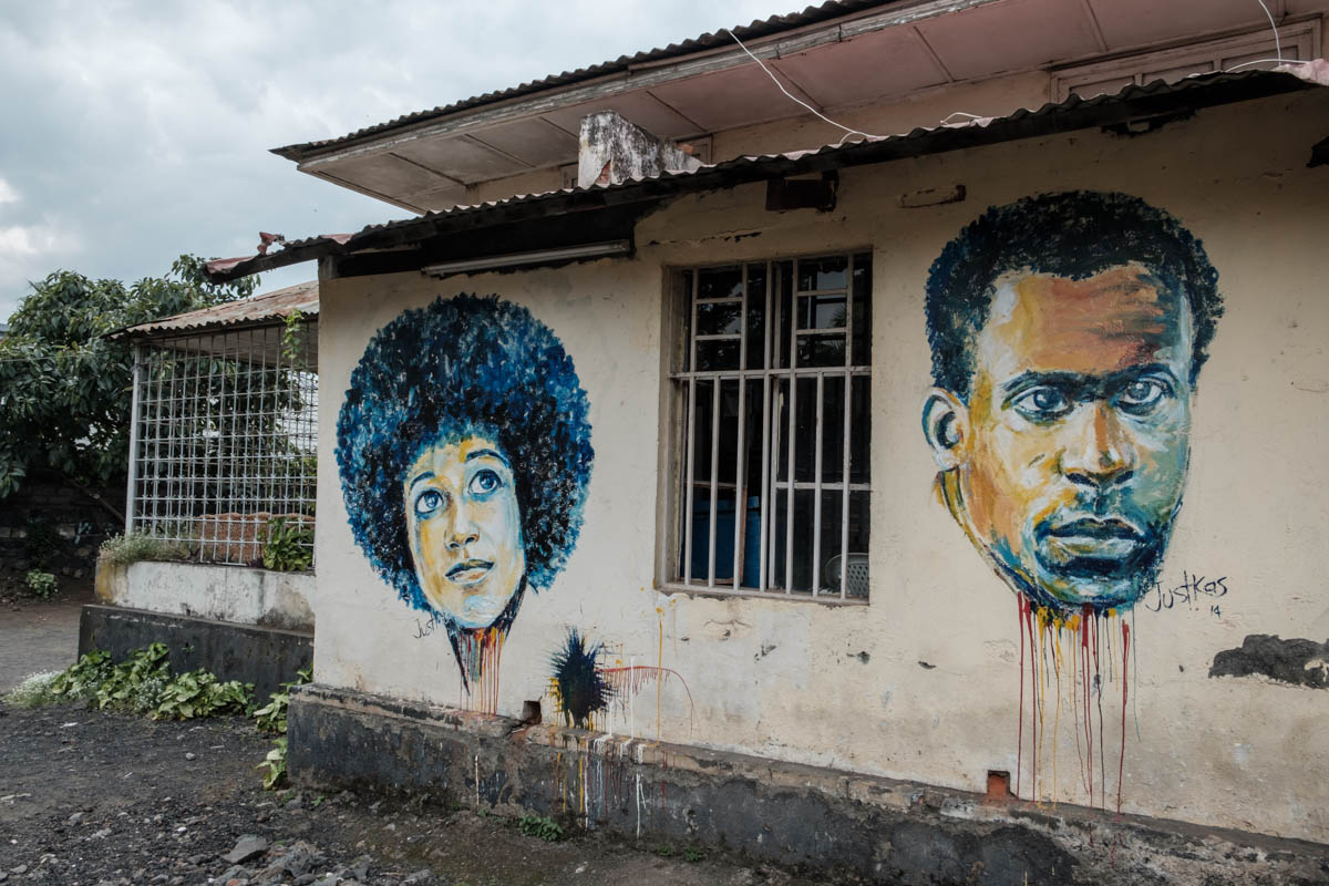 Shusha Ma Flow practices every Tuesday and Thursday in cultural centre Yole Africa. The centre provides a platform for artists, and promotes cultural arts in the area of Goma.