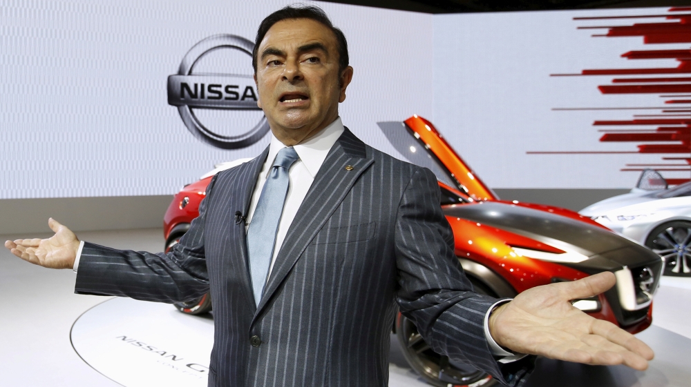 Carlos Ghosn was a colossus of the global car industry before his arrest in November [File: Toru Hanai/Reuters]