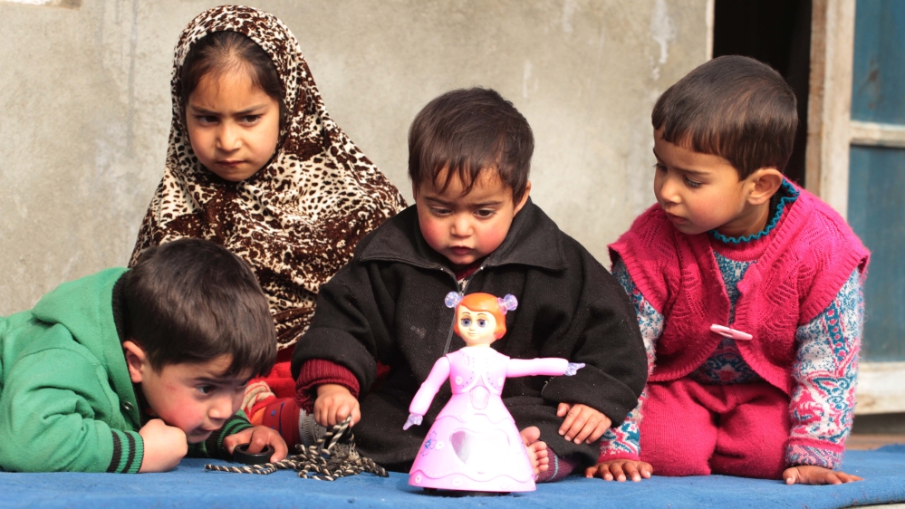 Hiba Nasir, pictured in the black jacket, will undergo a second surgery on Tuesday [Shuaib Bashir/Al Jazeera]