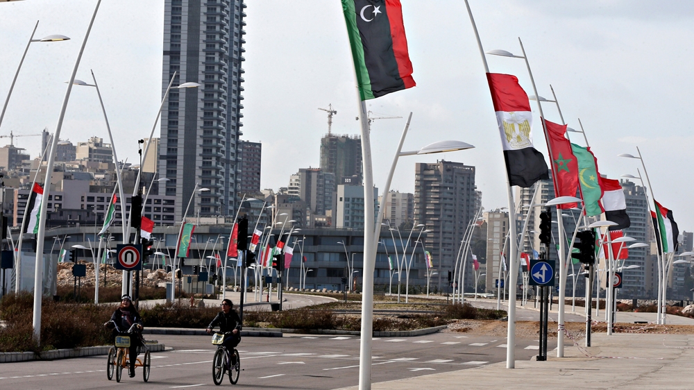 Libya is boycotting the summit after its flag was torn down and burned last week near the venue [Mohamed Azakir/Reuters]