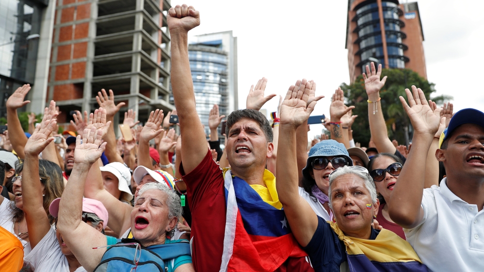 Opposition supporters hold rallies against Venezuelan President Nicolas Maduro''s government