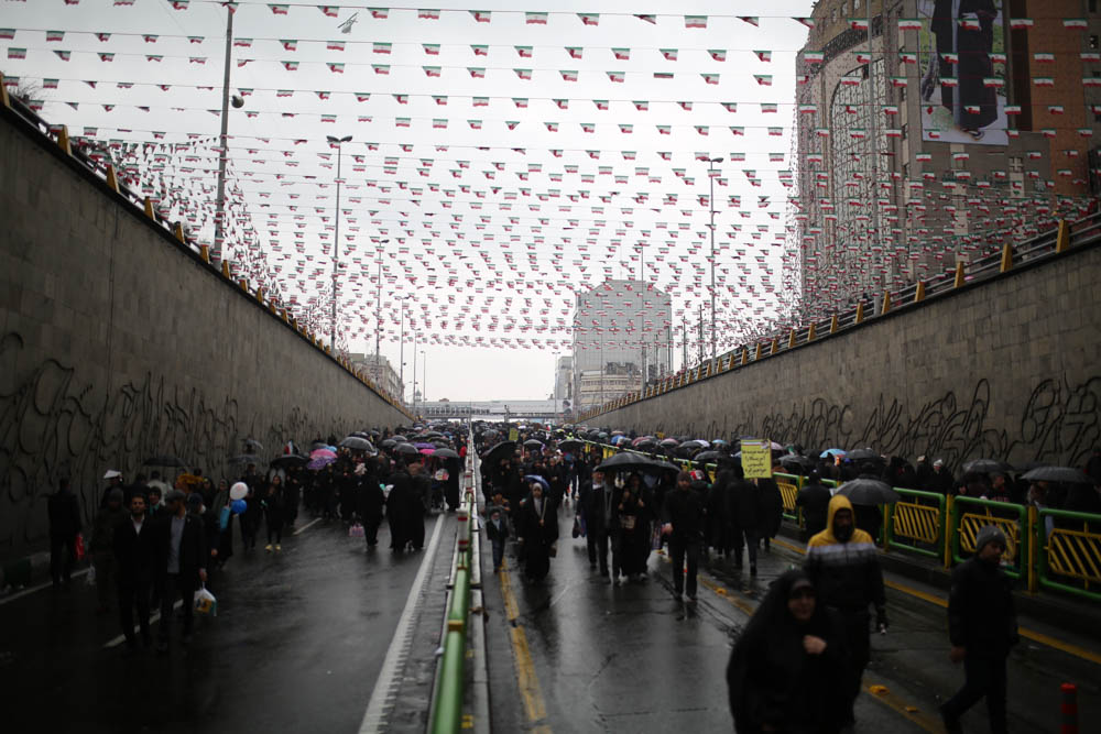 Iran Revolution at 40 [Mohammad Ali Najib/Al Jazeera]