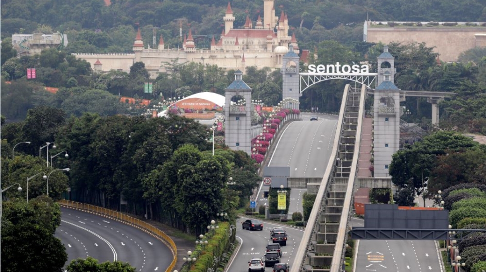 The summit was held on the tiny resort island of Sentosa, connected by a single bridge to Singapore’s main island [File: Wong Maye-E/AP Photo]