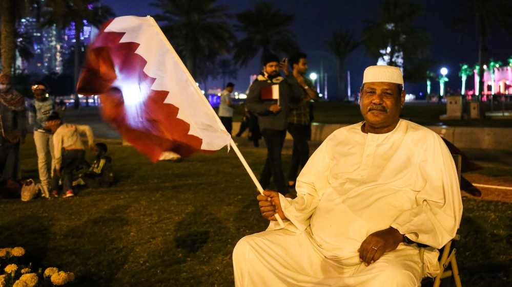 Mustafa Hamed congratulates all of the Qatari people on their team's triumph [Showkat Shafi/Al Jazeera] 