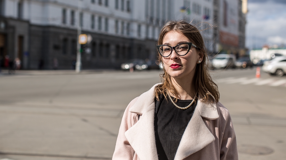 Myroniuk said she'd vote against all candidates if there's such an option [Oksana Parafeniuk/Al Jazeera]