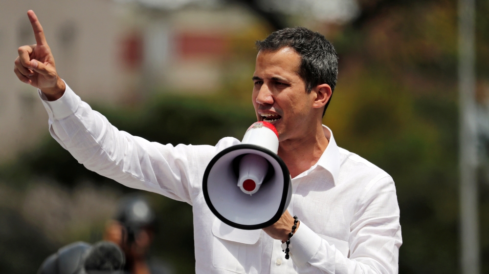 Juan Guaido attends a rally against Nicolas Maduro's government in Caracas [Ivan Alvarado/Reuters]