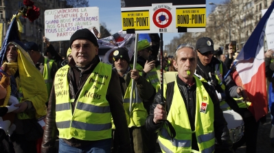 France was rocked by waves of protest against planned diesel-fuel tax increases [File: Thibault Camus/AP Photo]