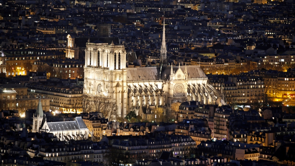 
The cathedral, which is famous for featuring in Victor Hugo's classic novel The Hunchback of Notre Dame, attracts millions of tourists every year [File: Charles Platiau/Reuters]
