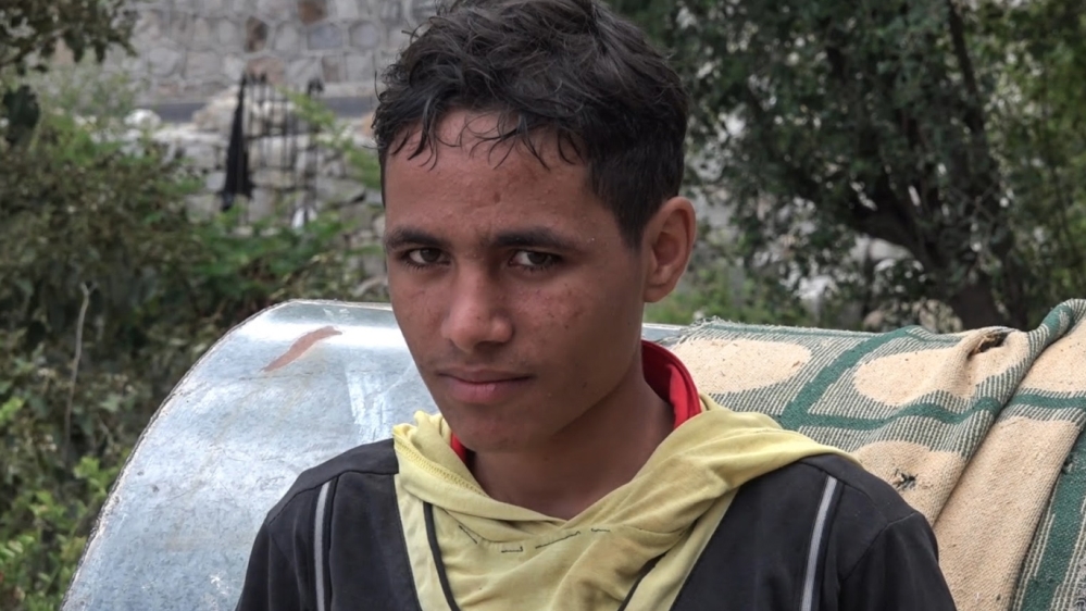 Ahmad al-Naqib, 16, managed to flee a military camp at the Saudi-Yemeni border [Al Jazeera]