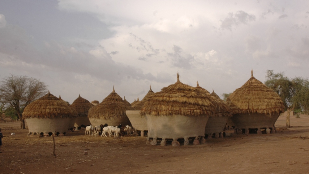 A view of traditional mud houses in Dareta village, in the northern state of Zamfara