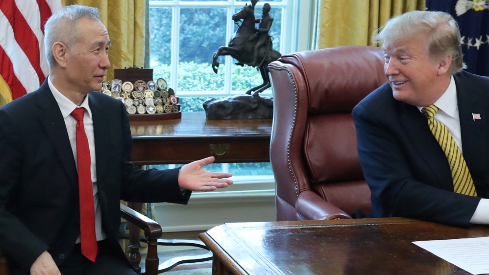 U.S. President Donald Trump meets with China''s Vice Premier Liu at the White House in Washington,