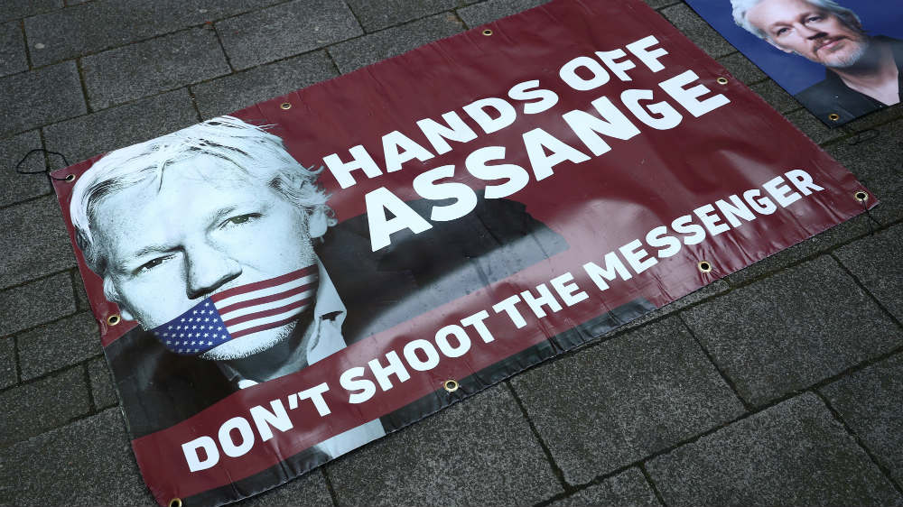 Assange demo reuters