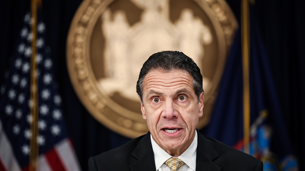 NY Gov. Andrew Cuomo at presser/Nov. 2018