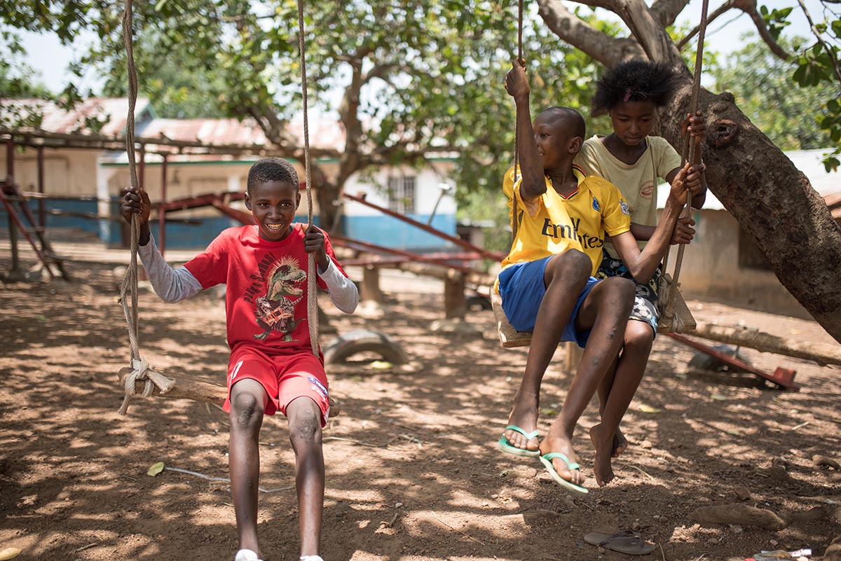 When Ebola hit the country in 2014 it was still recovering from the war. In the following 18 months roughly 8,700 people got infected, nearly half of them died. Thousands of kids were orphaned by the