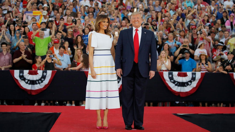 President Donald Trump and first lady Melania Trump