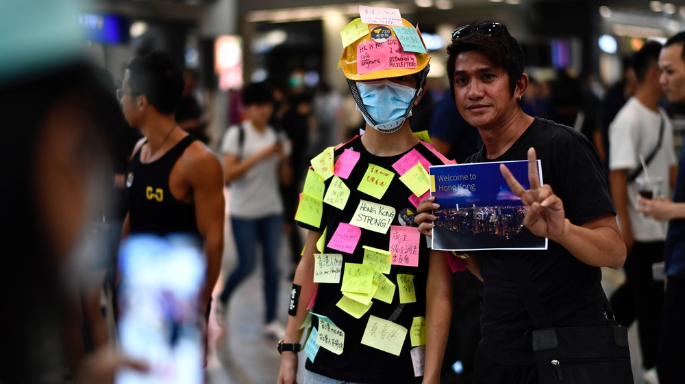 Hong Kong airport protest