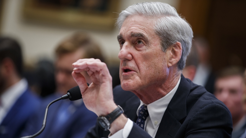 Former Special Counsel Robert Mueller testifies before the House Intelligence Committee during a much-anticipated hearing about Russian interference into the 2016 election, and possible efforts by Pr