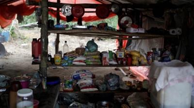 Brazil Gold Minen improvised kitchen