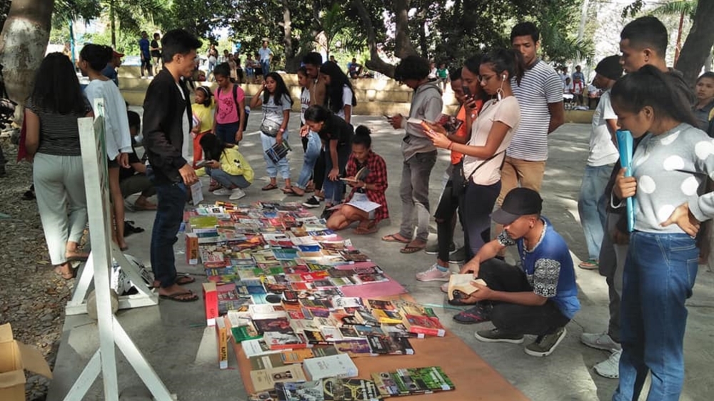 Movimentu Letras weekly park library (photo supplied) - Ali MC