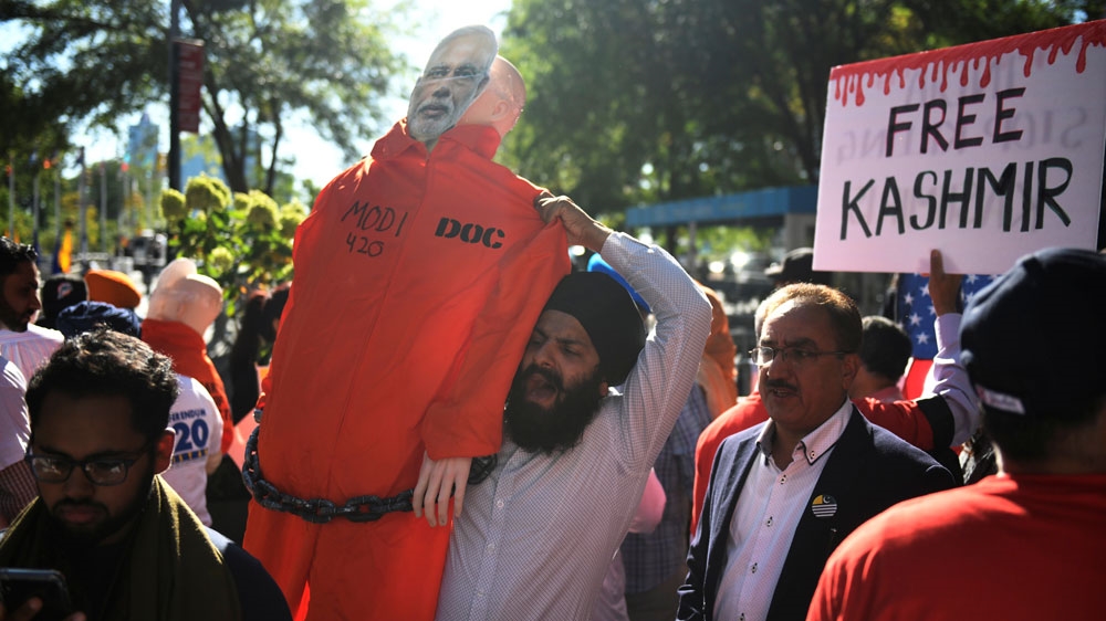 Kashmir protest in US