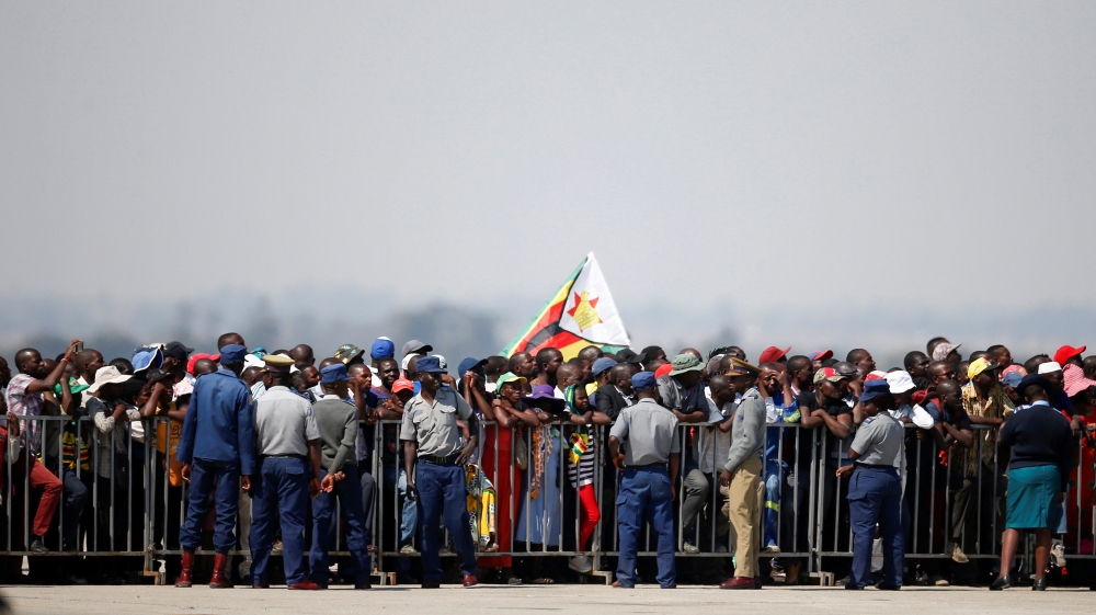 Mugabe arrival Zimbabwe