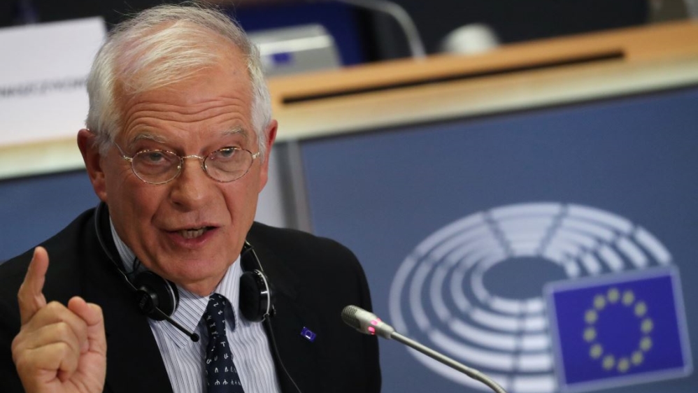 European Commissioner-designate for a Stronger Europe in the World Josep Borrell Fontelles of Spain attends his hearing before the European Parliament in Brussels