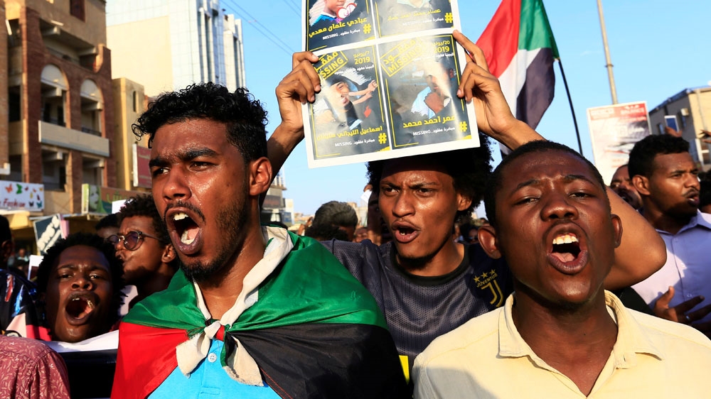 Sudanese protesters