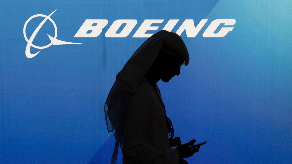 Boeing Co. pavilion on the fi