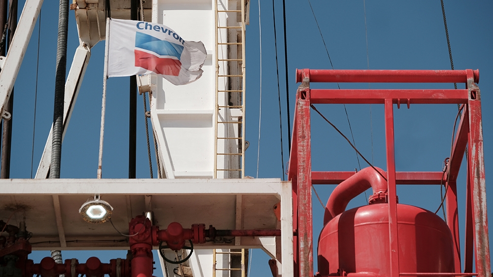 Chevron oil exploration drilling site near Midland, Texas, U.S. August 22, 2019. Picture taken August 22, 2019