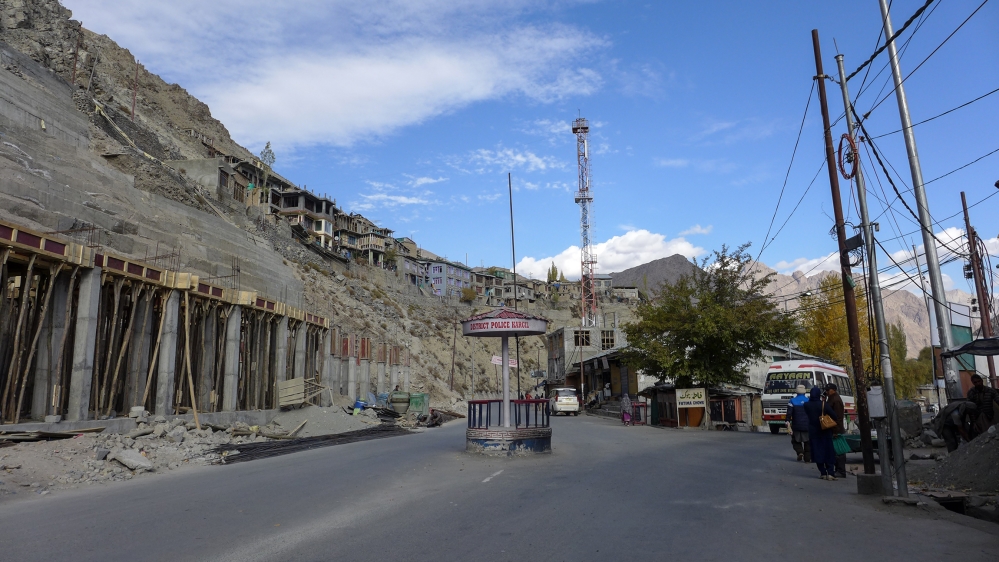 Muslim-majority district of Kargil in Ladakh which remains cut off during winters due to its mountainous roads that remain buried under heavy snow.