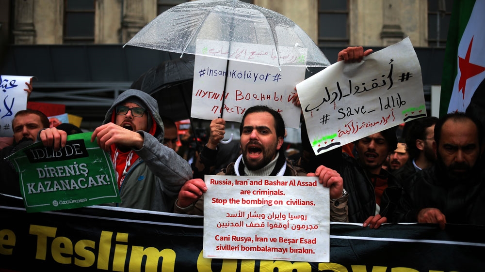 Syria protest Istanbul 