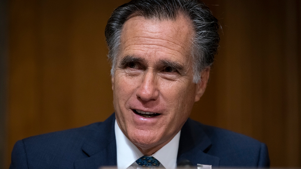 Sen. Mitt Romney, R-Utah, a member of the Senate Foreign Relations Committee, questions Deputy Secretary of State John Sullivan, President Donald Trump''s nominee to become the new U.S. ambassador to R