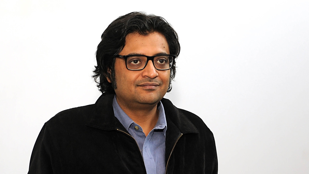 Indian television journalist Arnab Goswami gestures during an interview with AFP in Mumbai. Four Indian airlines have banned a top stand-up comic Kunal Kamra for a midair confrontation with Arnab Gos