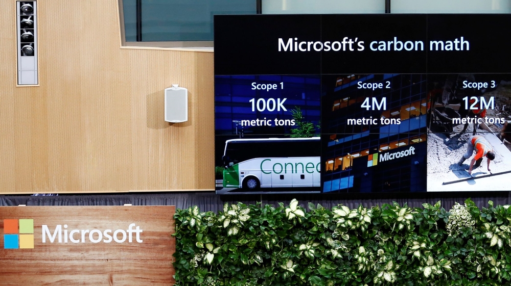 President of Microsoft Smith speaks as the company announces plans