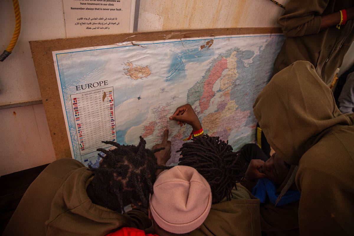 Leaving on a boat, most of the refugees and migrants don’t know the distance to Italy from Libya. Some are told it is a small river they have to cross, the lights at the offshore oil rigs - just more