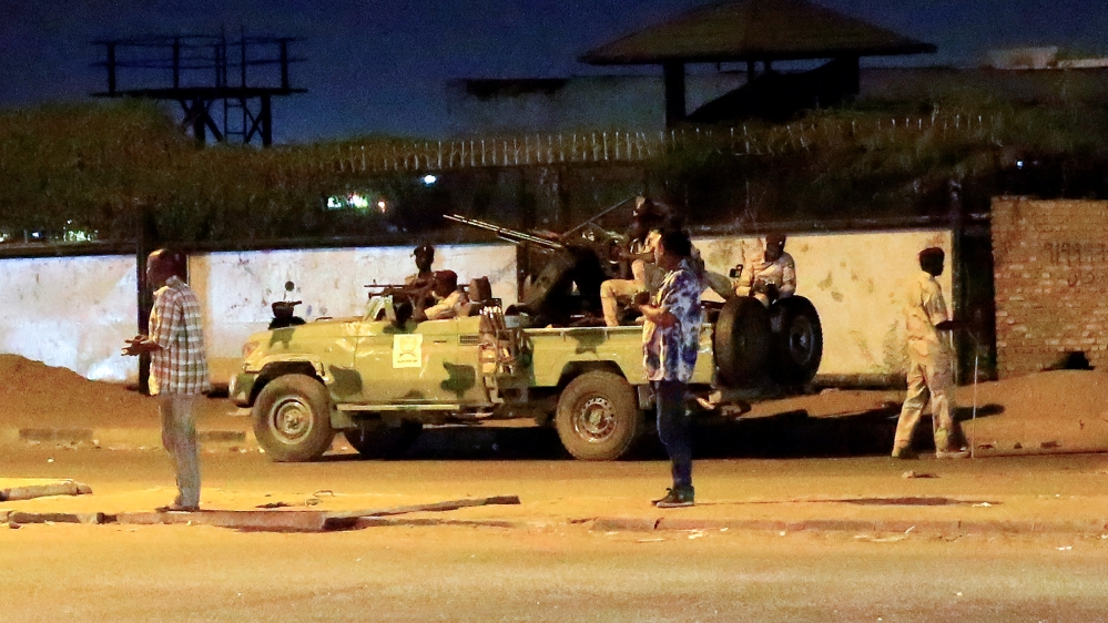 Members of the Sudanese Rapid Support Forces (RSF) are seen near the area where gunmen opened fire outside buildings used by Sudan''s National Intelligence and Security Service (NISS) in Khartoum, Suda
