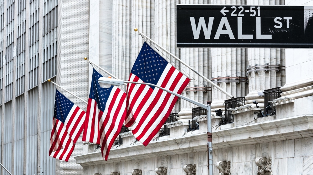 New York Stock Exchange, Wall st, New York, USA - stock photo