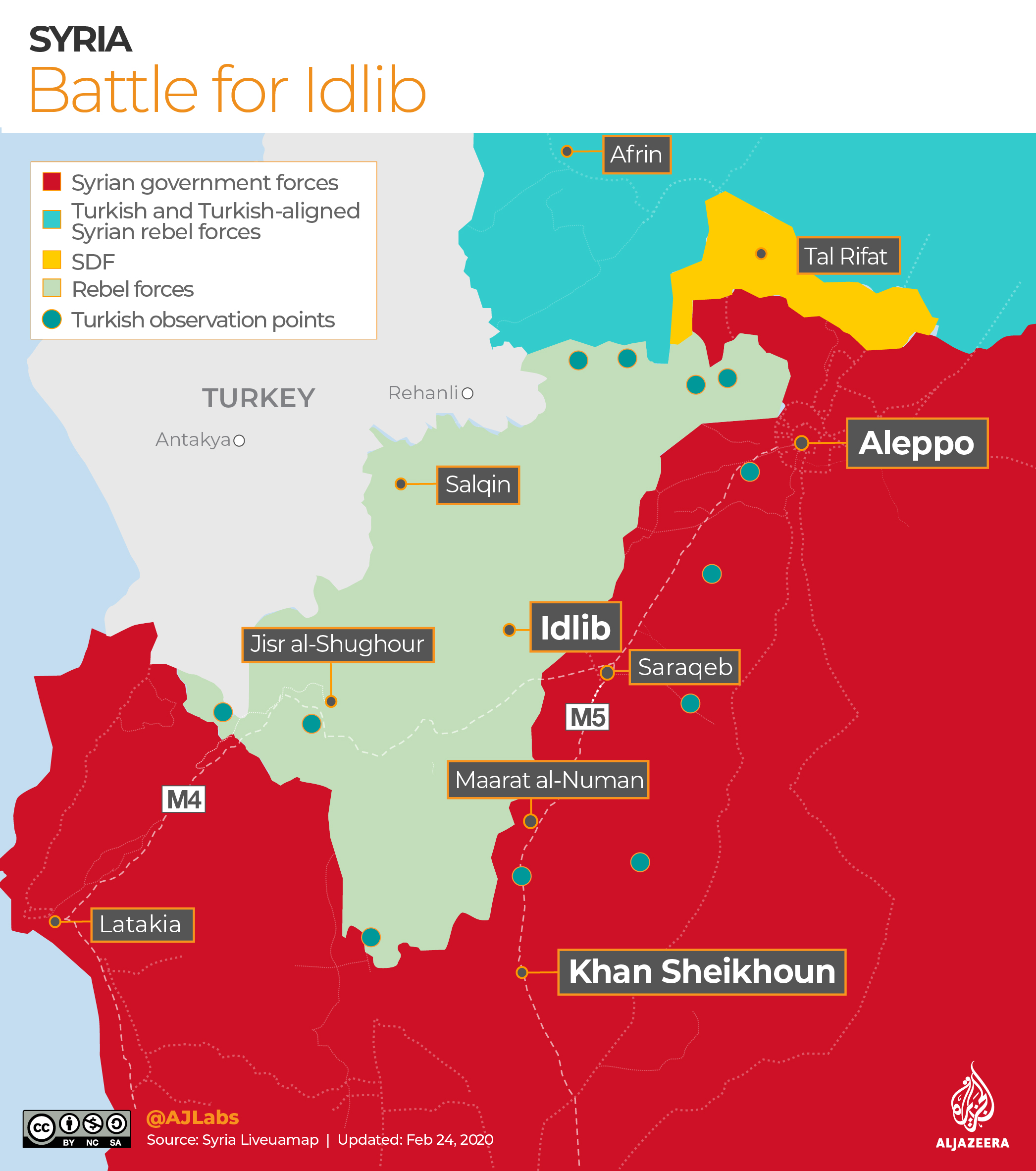 INTERACTIVE: Syria control map - IDLIB Feb 24, 2020